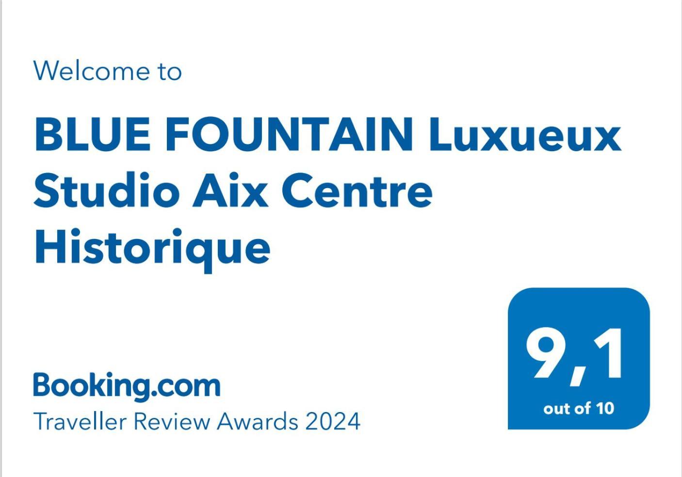 Blue Fountain Luxueux Studio Aix Centre Historique -Wifi-Smart Tv- Aix-en-Provence Luaran gambar